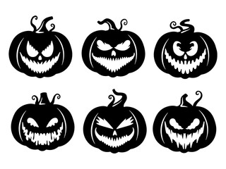 Halloween Scary Face Pumpkin	