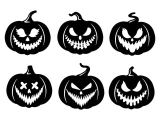 Halloween Scary Face Pumpkin	