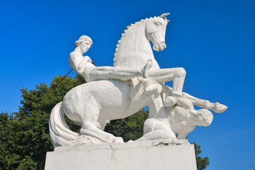 Monument of Leszek the White. Marcinkowo Gorne, Kuyavian-Pomeranian Voivodeship, Poland