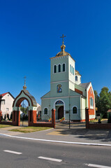 Fototapeta na wymiar St. Michael the Archangel Orthodox Church. Koden, Lublin Voivodeship, Poland