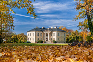 Palace and park complex in Dobrzyca, city in Greater Poland Voivodeship.