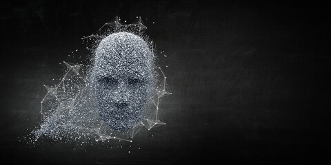 Virtual reality and artificial intelligence concept