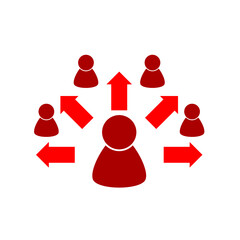 Contact Tracing Infographic icon isolated on white background