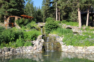 Waterfall In The Garden, Banff National Park, Alberta