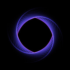 Purple round line spirography. Use photoshop layer mode lighten, screen, linear dodge (add) to remove the background	