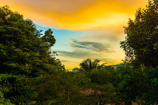 atardecer en los municipios de macheta y zipaquira