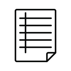 Memo icon. notepad sign. document and file symbol. vector illustration