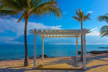 A view of Cococay island at Caribbean sea