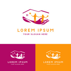 Creative Children's Home Early Learning Center Achieving Star Education Logo design  