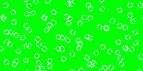 Light green vector template with circles.