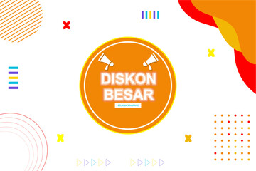 Vector graphic of flat geometric background design template
