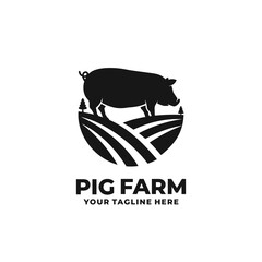 Pig farm logo