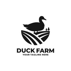 Fototapeta na wymiar Duck farm logo