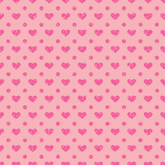 Cute heart seamless pattern for design congratulations valentines day