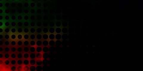 Dark Multicolor vector backdrop with dots.