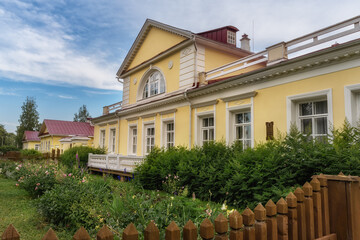 In this house in 1840 the great Russian composer P.I. Tchaikovsky was born and spent his childhood. City of Votkinsk (Udmurtia, Russia)