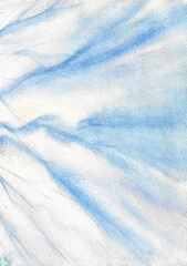 Blizzard windy image watercolor painting