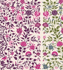 Obraz premium wedding card design, traditional paisley floral pattern , royal India 