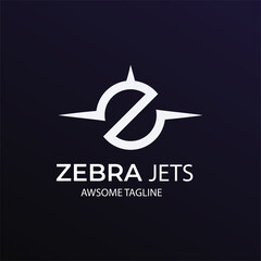 Zebra zet icon logo - obrazy, fototapety, plakaty