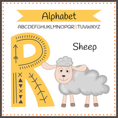 English uppercase alphabet letters on a white background. Letter S. Vector illustration