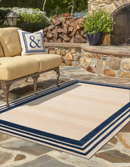 outdoor area pattern boarder rug carpet