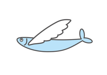 Fototapeta premium 飛び魚 トビウオ あご