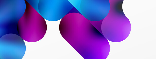 Round shapes and circle geometric abstract background. Vector Illustration For Wallpaper, Banner, Background, Card, Book Illustration, landing page