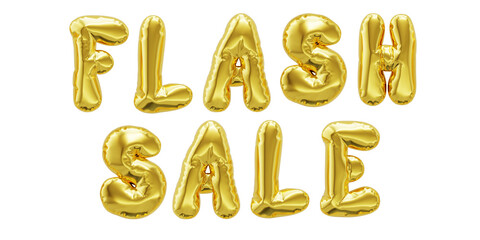 Obraz premium Flash Sale shiny golden inflatable balloons