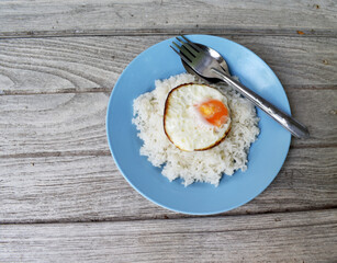 Fried Egg with Rice