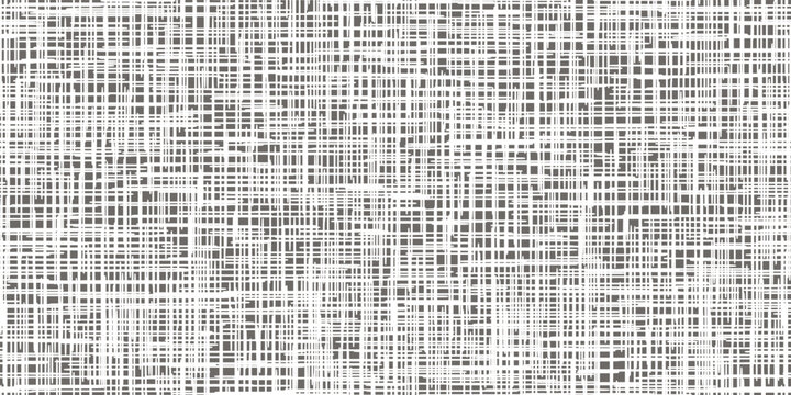 Grey seamless pattern imitating linen or gauze. Hessian sackcloth woven background. Homespun rough jute burlap fabric. Cotton tablecloth. Worn canvas texture.