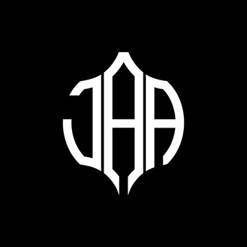 JAA letter logo. JAA best black background vector image. JAA Monogram logo design for entrepreneur and business.
