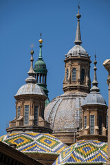 Fototapeta na wymiar cupulas, Basílica de Nuestra Señora del Pilar, Zaragoza, Aragón, Spain, Europe