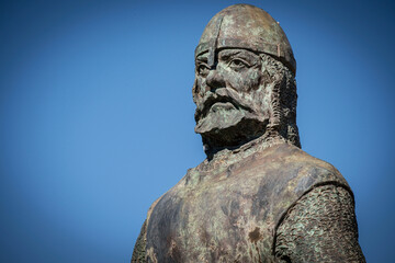 Rodrigo Díaz de Vivar, el Cid Campeador, obra de Luis Moreno Cutando, El Poyo del Cid  municipio...