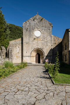 iglesia, Monasterio de Santa María la Real de Iranzu, siglo XII -  XIV, camino de Santiago,  Abárzuza, Navarra, Spain, Europe