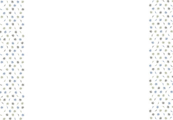 シックな紅葉が散らばる飾り罫線（左右）
