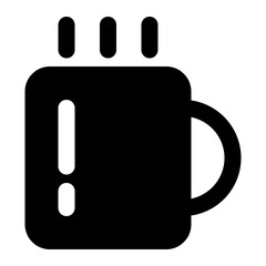 coffee glyph icon