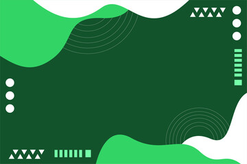 Vector grafich Template abstract background with geometric line green color perfect for digital presentation your company