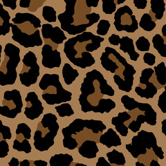 Leopard, cheetah and jaguar print seamless pattern.  Animal skin print seamless pattern design.