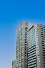 Fototapeta na wymiar Office buildings around Nakanoshima area in Osaka, Japan