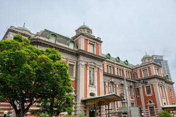 Obraz premium Building of Osaka city central public hall