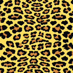 Leopard, cheetah and jaguar print seamless pattern.  Animal skin print seamless pattern design.