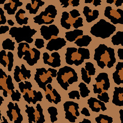 Leopard, cheetah and jaguar print seamless pattern.  Animal skin print seamless pattern design.