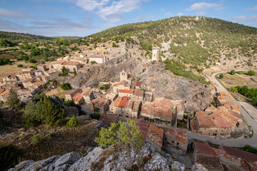 Fototapeta premium Chaorna, hoz caliza del arroyo de Useca,, valle del Jalón, Soria, comunidad autónoma de Castilla y León, Spain, Europe