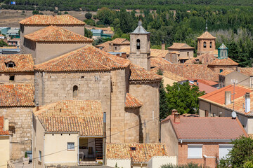 Naklejka premium Iglesia de Nuestra Señora de Campanario, Almazán, Soria, comunidad autónoma de Castilla y León, Spain, Europe