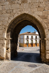 recinto amurallado,  Puerta de Herreros, siglo XII, Almazán, Soria,  comunidad autónoma de Castilla y León, Spain, Europe