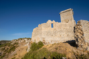Fototapeta na wymiar Castillo de Ucero, perteneció a la orden del Temple, Siglos XIII y XIV, Soria, Comunidad Autónoma de Castilla, Spain, Europe