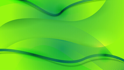 Green abstract background. Vector illustration for presentation design. Can be used for business, corporate, institution, party, festive, seminar, talk, flyer, texture, wallpaper, and pattern.