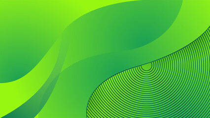 Green abstract background. Vector illustration for presentation design. Can be used for business, corporate, institution, party, festive, seminar, talk, flyer, texture, wallpaper, and pattern.