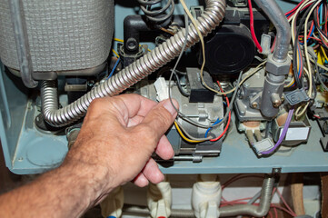 maintenance of a gas boiler for hot water and heating
