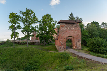 Fototapeta na wymiar Ruins of castle Viljandi, europe, estonia